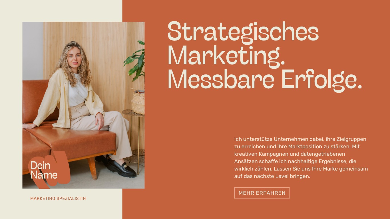 Website-Beispiel für einen Coach