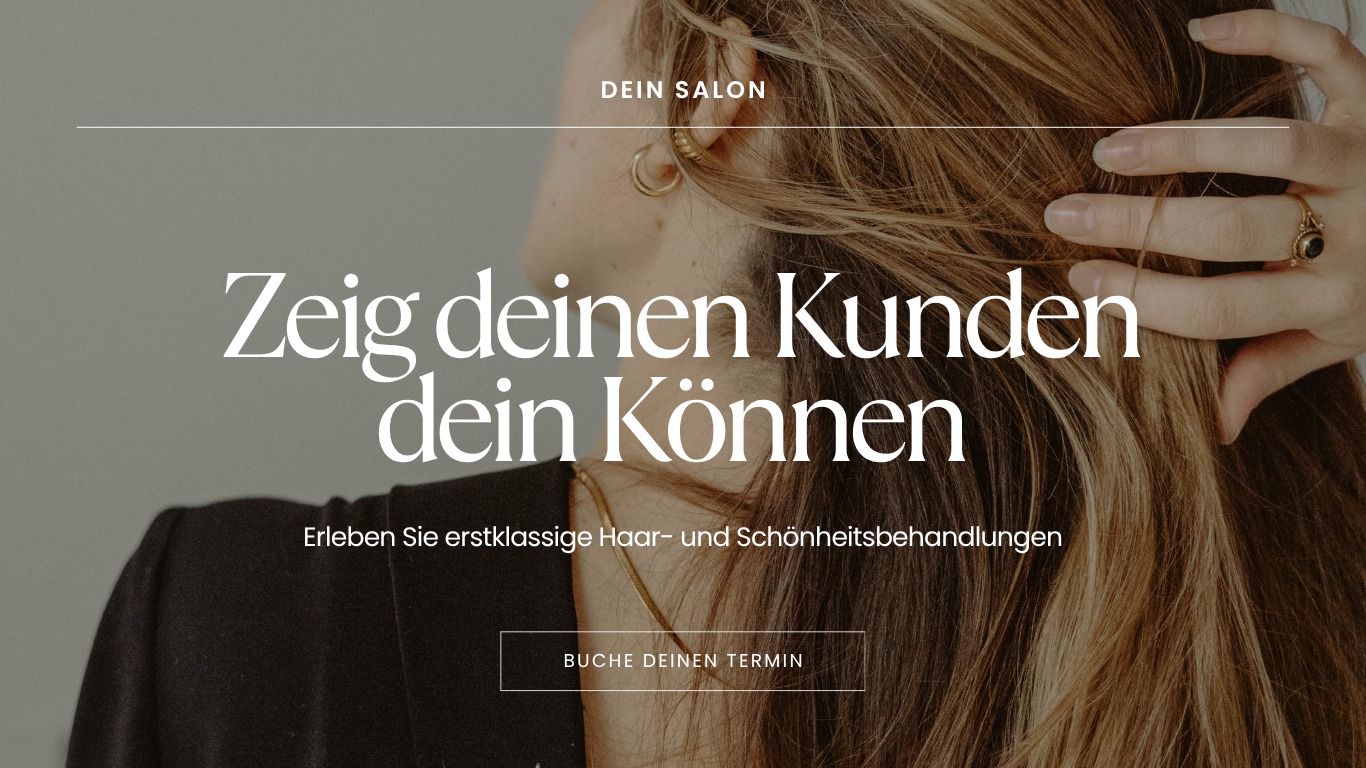 Website-Beispiel für einen Friseursalon